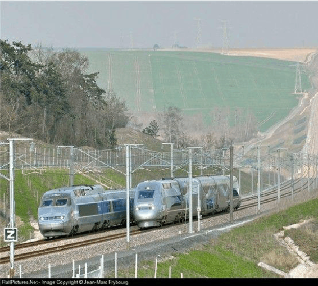 “中国铁路bobty综合体育高速”——法国TGV破记录照TGVV150